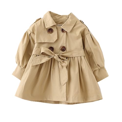 MW&FOFJR Toddler Girl Trench Coat Spring Autumn Windbreaker Jacket