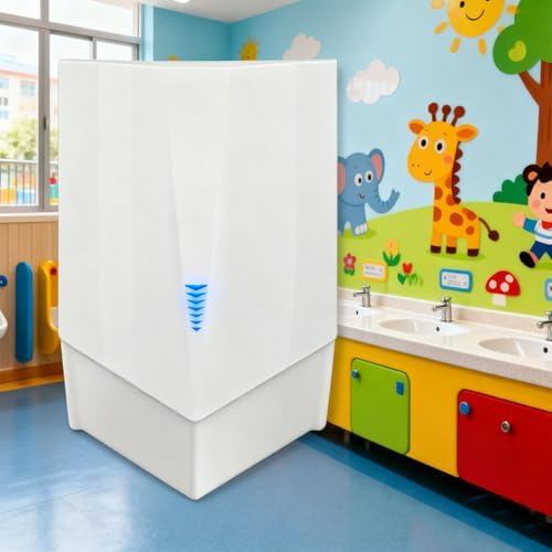 High-Speed Electric Hand Dryer 1500W for Bathrooms, Wall-Mounted 220V, IPX1 Waterproof, Touchless Infrared Sensor, Fast Drying in 5-8 Seconds, White Finish