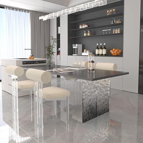 Pieds de table acrylique orange 70x70 pour banc table basse chaise