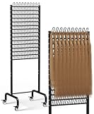 Tigerden 150 Pegs Braiding Hair Rack, Adjustable Hair Separator Stand with Wheels, Hair Extension Holder for Hair Stylists, Braiders, Home, Salon, Beauty School, Black