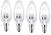 Price comparison product image 28W Candle Halogen SES E14 Small Edison Screw Light Bulb Dimmable Pack of 4