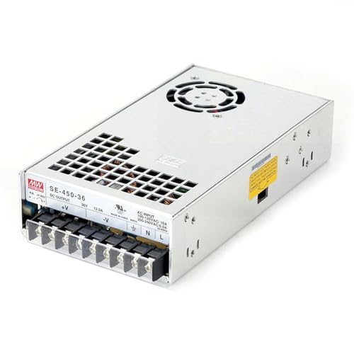 TorqCali SE-450-36 450W Single Output LED Driver Power Supply 36V Constant Voltage with UL Certification for Industrial Applications