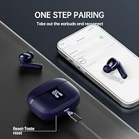 2026 Bluetooth Kopfhörer Kabellos, Hi-Fi Stereo Tiefer Bass in Ear Ohrhörer – Ansicht 4