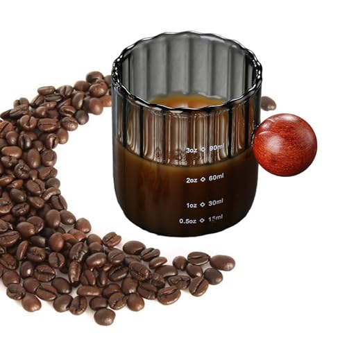 JISADER Copo de medição de vidro jarros xícara de café expresso resistente ao calor bule para uso ao