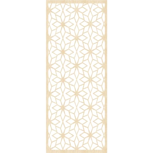 Image of Lake Decorative Pierced Fretwork Wood Wall Panels, 31 3 /8 inchW x 79 3 /8 inchH x 3 /8 inchT, Birch