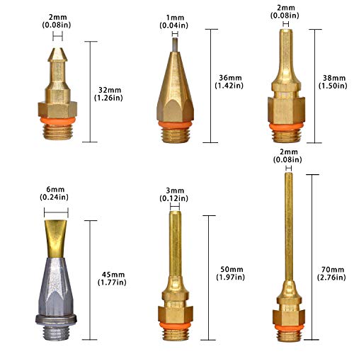 Full Size Hot Glue Gun, 150 Watts with 6 Copper Nozzles Temperature Adjustable Craft Repair Tool Professional Melting Glue Gun DIY Thermo Tool Include 5Pcs Highly Viscous Glue Sticks Luxury Set by BOSWELL - Image 8