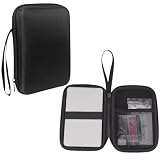 MEMELOKA Custodia per RG36 Pro/R36 Pro/R36S/G35XX/RG353V, Custodia Protettiva per Console di Portatile Antiurto, Borsa Portatile Case Protettiva in EVA - Nero