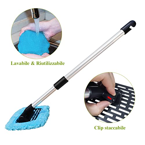 Manelord Kit Pulizia Auto,Spazzola Lavaggio