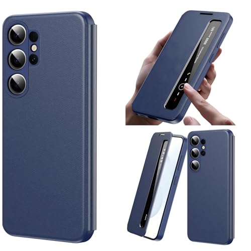 Folio Cover Étui S25 Ultra Smart View Flip Case - Coque de protection mince