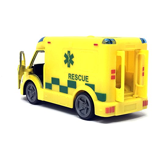 Toy Ambulance + Light & Sound Emergency Response Vehicle Die Cast Toy Ambulance