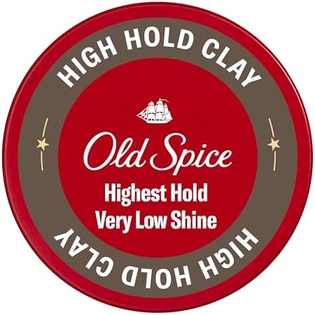 Old Spice Argila de cabelo de alta fixação para homens, fixação mais alta com brilho muito baixo, 63 g