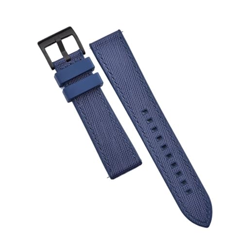 Bracelet montre 22mm caoutchouc fluoré hybride étanche et résistant