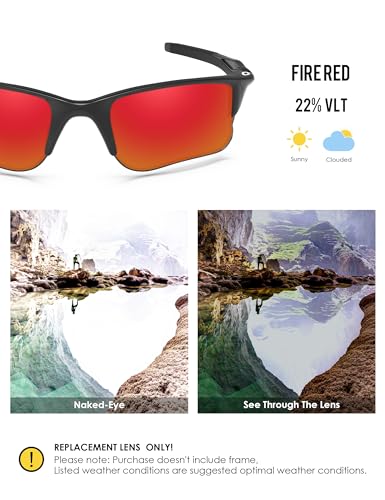 Image of BLAZERBUCK Replacement Lenses & Sock Kit for Oakley Half Jacket 2.0 XL OO9154 Sunglass