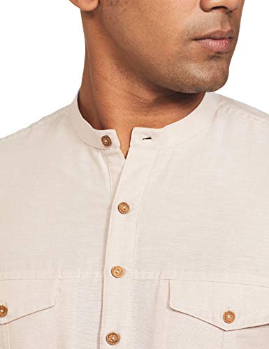 Image of Ethnix by Raymond Men's Cotton Regular Fit Tunic Shirt