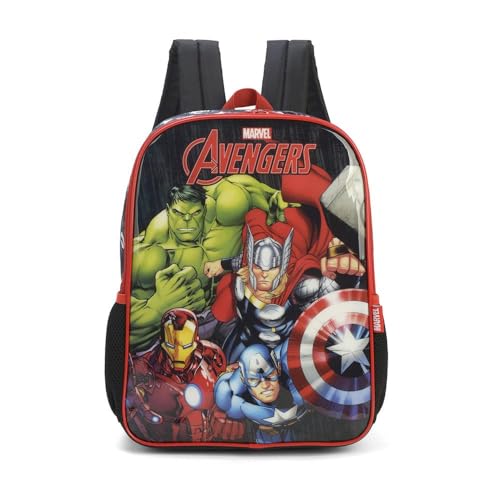 Mochila Costa Marvel Avengers Heróis Vingadores Preta Luxcel