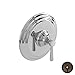 Newport Brass 4-1664BP/03W Astaire Collection Single Handle Round Pressure Balanced Shower Trim Plate Only, Weathered Brass