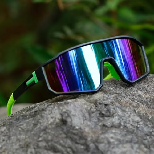 Image of MAXO POLARIZED Sports Sunglasses for Cricket Cycling Riding Biking Night Driving - Lightweight UV400 Protected Anti Glare Branded Goggles for Men - Stylish Mirrored Performance Shades