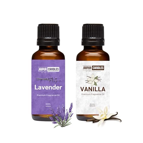 Image of Fragrance Oil | 30ml+30ml | Lavender, Vanilla Fragrance oil | Best for Aromatherapy | Use in Diffusers, Candles, Air Fresheners