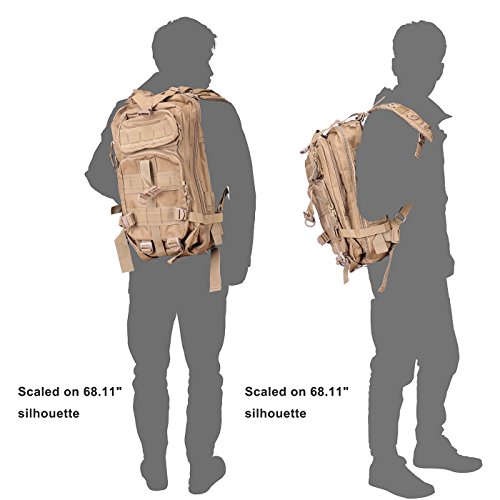 Hde Tactical Military Backpack 20L Molle Bug Out Bag Survival Backpacks #TOP1