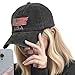American Flag Hat Distressed Cotton Baseball Cap USA Vintage Trucker Hat Adjustable Dad Cap for Men Women Black