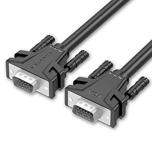 luxun VGA to VGA Data Cable, VGA Cable, VGA to VGA HD Monitor Cable, Suitable for PC Laptop TV projector-10 feet (10)