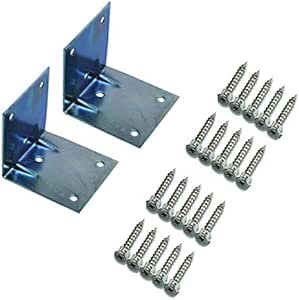 Staffa Angolare 90° In Acciaio Inox 100mm - Fori 5mm Spessore 12mm - 4 Fori Per Lato