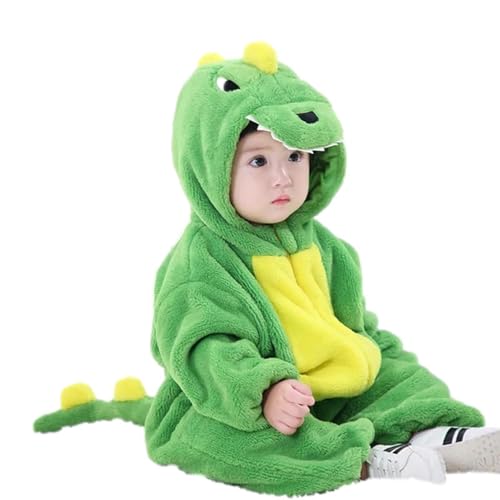 Disfraz de mameluco para niños con capucha suave y transpirable en diseño de dibujos animados, mameluco para niños, para fotografía, Halloween, , viajes, Navidad, Pequeño dragón , 112
