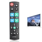 Big Button Remote Control for Seniors Universal TV Remote with Large Buttons Easy to Use TV Remote for Elderly Compatible with Samsung LG, Sony, Toshiba, TLC and Most TV Brands