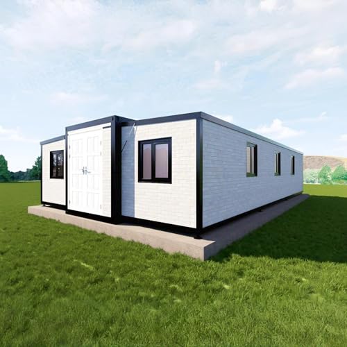 30ft Expandable Prefab Container Home with Double Wings Expanded, Modular