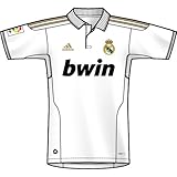 Adidas Real Madrid C.F. - Camiseta de fútbol, 2011-12, XL, color blanco