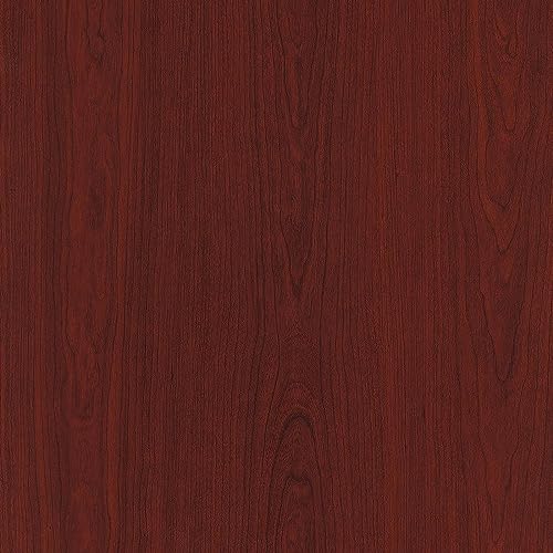 Image of CREON (16X200 INCH Red Wood Grain Self Adhesive Waterproof Wallpaper Vinyl Stickers Wooden Door Wardrobe Desktop Almirah Cupboard, Tabletop, Wall, Door Interior