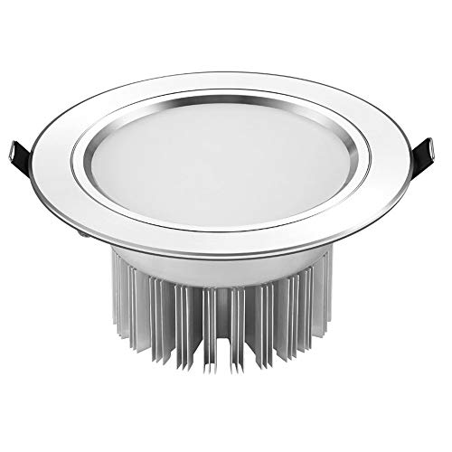 10 Pack Silver White LED Ceiling Lamps Recessed Downlights Bedroom