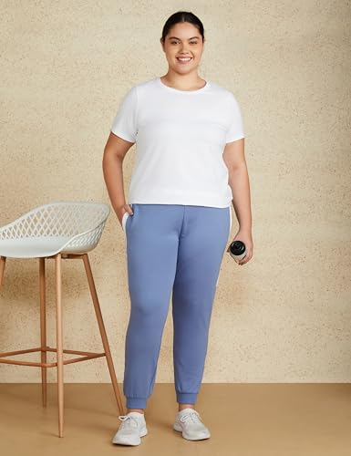 Image of Amazon Brand - Symbol Women Ankle Lenght Regular Fit All-Season Jogger Track Pant (Available in Plus Sizes)
