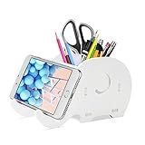 COOLOO Pencil Holder Cell Phone Stand, Cute Elephant Office Accessories Tablet Desk Bracket...