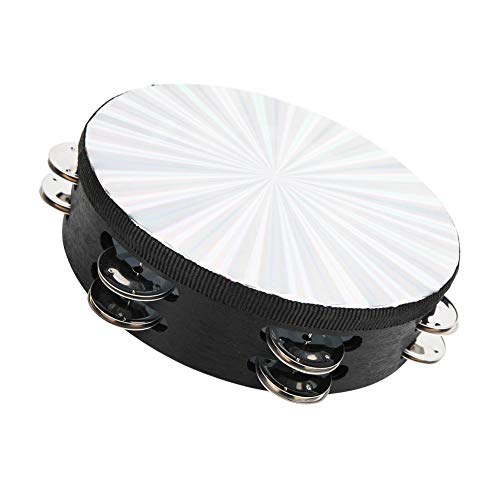 Drfeify 8 Zoll Tambourin Hand Doppelreihig Jingles Percussion Trommel rund Lerninstrument Musik - Image 8