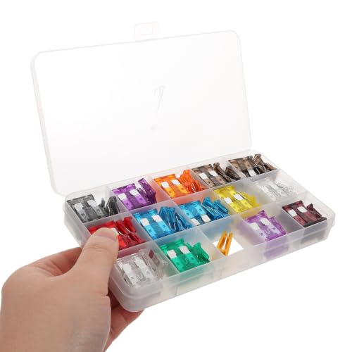 Kit de fusibles automotrices LIFKOME, 150 piezas, fusibles estándar y de perfil bajo Jcase, material PC, para mantenimiento del sistema eléctrico vehicular miniatura 4