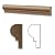 Noce 2'' X 12'' Travertine Chair Rail Ogee Moldings Trim, Tumbled Lot of - 20