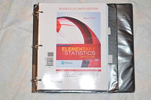 Elementary Statistics Using Excel 0134507533 Book Cover