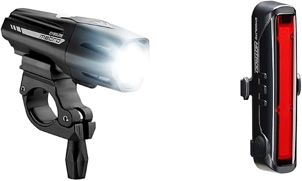 Cygolite Metro 1200, 1100, 950, 800, 650 Lumen Bicycle Headlight Models Night & Day Modes Compact IP67 Waterproof Secured Hard Mount USB Rechargeable for Road, Mountain, Commuter Bicycles