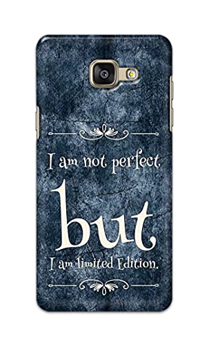 Image of Printed Hard Back Cover Case for Samsung Galaxy A5 2016 Back Cover (I Am Not Perfect I Am Limited Edition) -1803