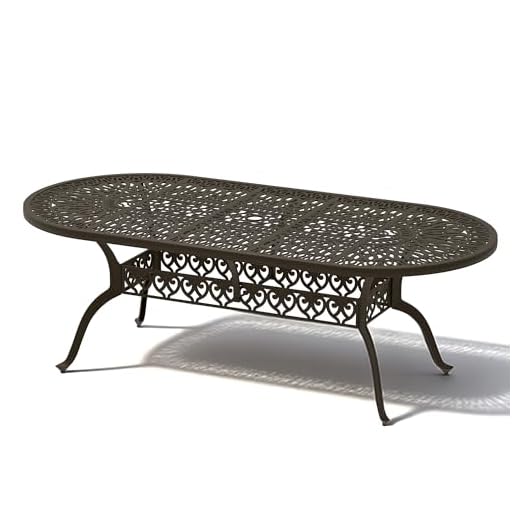 Elegant Outdoor Dining Table with Umbrella Hole