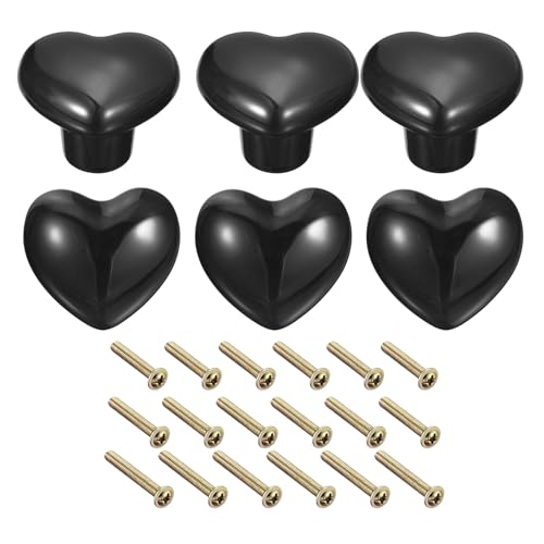 Uxcell 6Pcs Ceramic Knobs, Kitchen Drawer Knobs