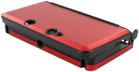 Snap-On Hard Case for Nintendo 3DS, Aluminum Finished, Red