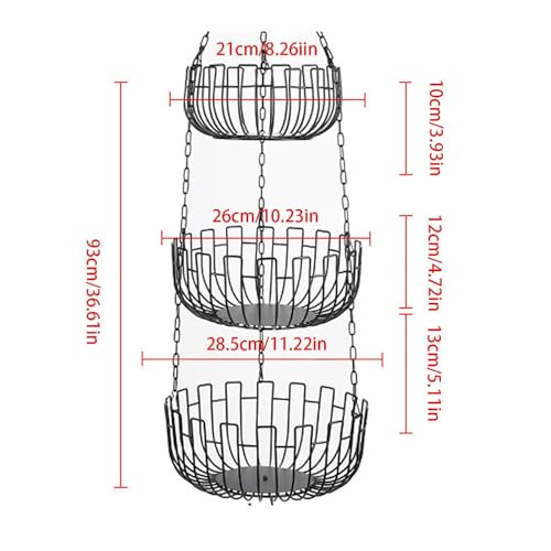 Soporte de frutas de metal con diseño resistente y elegante para el hogar 5