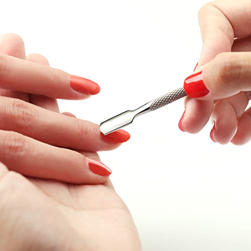 image for YINYIN 2PCS Cuticle Pusher and Cutter with Storage Case,Professional C