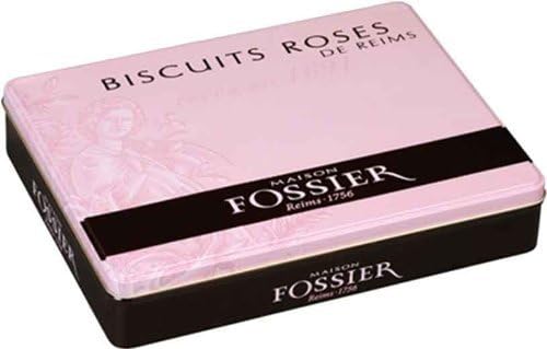 Fossier Pink Lady Fingers in Metal Tin - 7.05 Ounces - 24 Biscuits