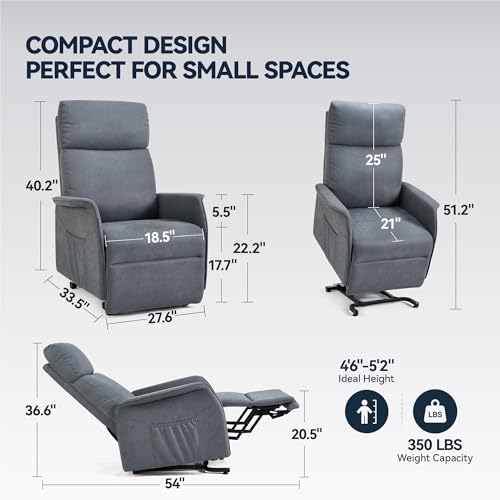 Sillón Plegable Gris oscuro miniatura 2