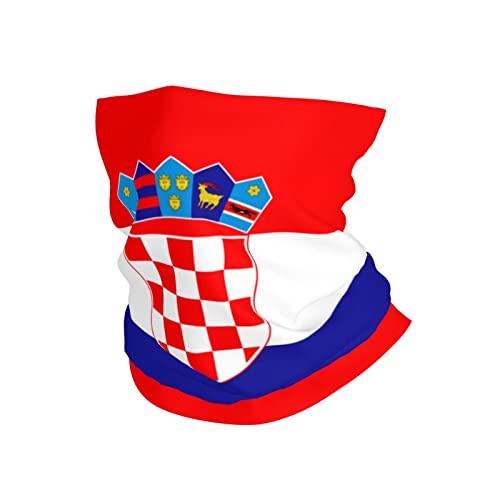 Unisex Schlauchschal Kroatische Flagge Röhrenschal Bequem Magisches Stirnband Atmungsaktiv Halstuch Für Wandern Motorradfahren Jagd