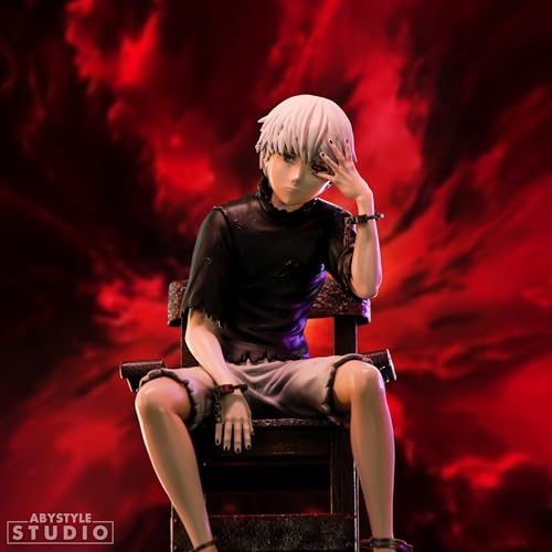 Abysse Corp Tokyo Ghoul figurka akcji Kaneki z nadrukiem skali 1:10, z PCW, w opakowaniu prezentowym.