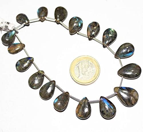 Labradorite naturelle goutte lisse 20-29mm pour éliminer les impuretés de vos designs